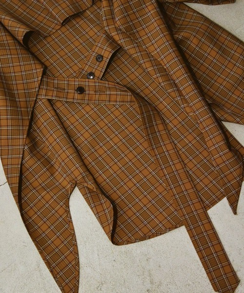 TODAYFUL(トゥデイフル)の「TODAYFUL(トゥデイフル) "Backflare Check Shirts"バックフレアチェックシャツ/12220418(シャツ/ブラウス・レディース・ベージュ・ONE SIZE)」の17枚目の写真