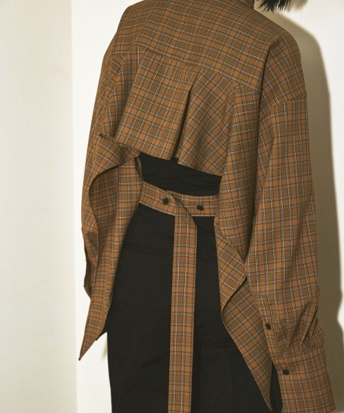 TODAYFUL(トゥデイフル)の「TODAYFUL(トゥデイフル) "Backflare Check Shirts"バックフレアチェックシャツ/12220418(シャツ/ブラウス・レディース・ベージュ・ONE SIZE)」の12枚目の写真