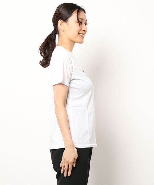 FILA(フィラ)の「FILA/フィラ ブランドロゴ レディース 半袖 Tシャツ(Tシャツ/カットソー・レディース・ブラック/ネイビー/ホワイト・M/L/LL)」の6枚目の写真