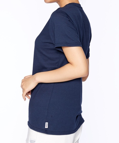 FILA(フィラ)の「FILA/フィラ ブランドロゴ レディース 半袖 Tシャツ(Tシャツ/カットソー・レディース・ブラック/ネイビー/ホワイト・M/L/LL)」の14枚目の写真