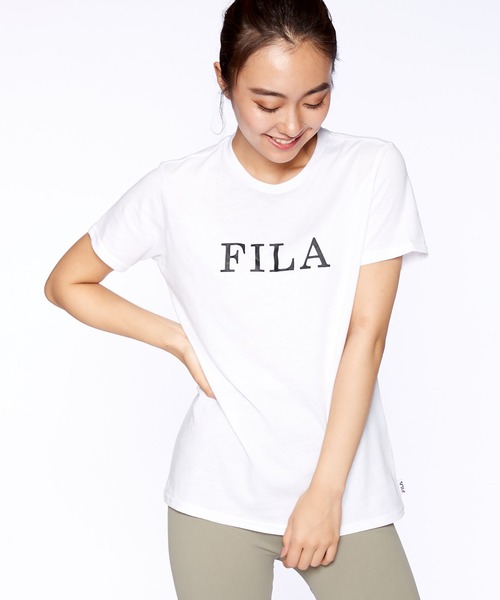 FILA(フィラ)の「FILA/フィラ ブランドロゴ レディース 半袖 Tシャツ(Tシャツ/カットソー・レディース・ブラック/ネイビー/ホワイト・M/L/LL)」の10枚目の写真