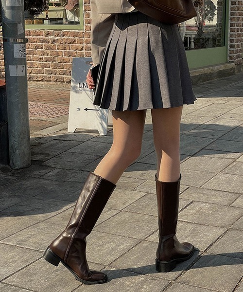 SONA（ソナ）の「SONYUNARA プリーツミニスカート（スカート・レディース・ブラック/ベージュ/ダークグレー/クリーム・FREE）」の21枚目の写真