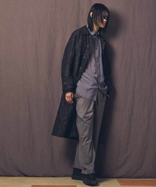 MAISON SPECIAL（メゾンスペシャル）の「《ユニセックスアイテム》シアープライムオーバーレギュラーシャツ 【MAISON SPECIAL/メゾンスペシャル】（シャツ/ブラウス・メンズ・チャコールグレー/ブラック/イエロー/オレンジ/ブルー・1/2/0）」の9枚目の写真