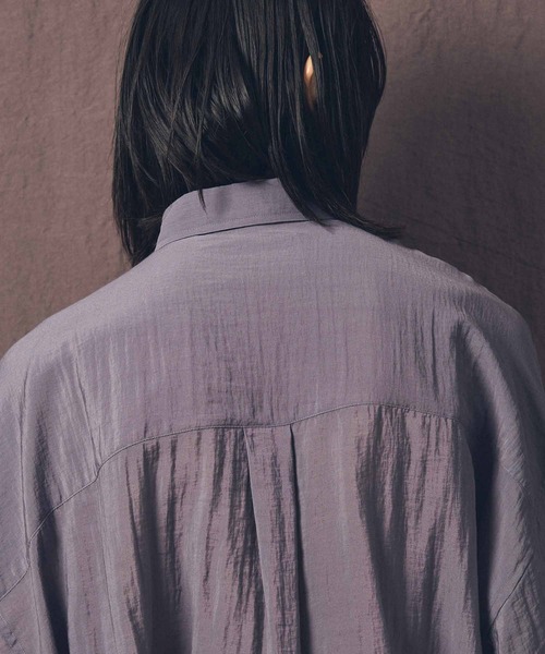 MAISON SPECIAL（メゾンスペシャル）の「《ユニセックスアイテム》シアープライムオーバーレギュラーシャツ 【MAISON SPECIAL/メゾンスペシャル】（シャツ/ブラウス・メンズ・チャコールグレー/ブラック/イエロー/オレンジ/ブルー・1/2/0）」の15枚目の写真