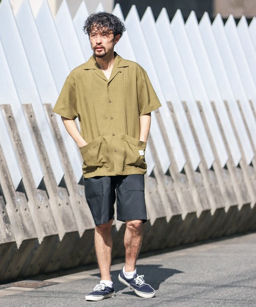 JEMORGAN(ジェーイーモーガン)の「『別注』JEMORGAN×Sonny Label テックリネンキューバシャツ(シャツ/ブラウス・メンズ・ナチュラル/カーキ/ブラック・MEDIUM/LARGE)」の13枚目の写真