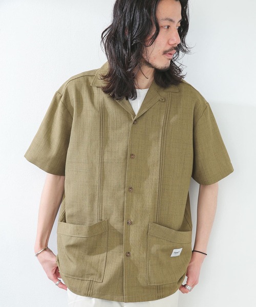 JEMORGAN(ジェーイーモーガン)の「『別注』JEMORGAN×Sonny Label テックリネンキューバシャツ(シャツ/ブラウス・メンズ・ナチュラル/カーキ/ブラック・MEDIUM/LARGE)」の19枚目の写真