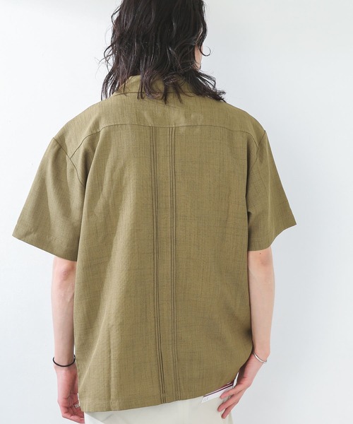 JEMORGAN(ジェーイーモーガン)の「『別注』JEMORGAN×Sonny Label テックリネンキューバシャツ(シャツ/ブラウス・メンズ・ナチュラル/カーキ/ブラック・MEDIUM/LARGE)」の20枚目の写真