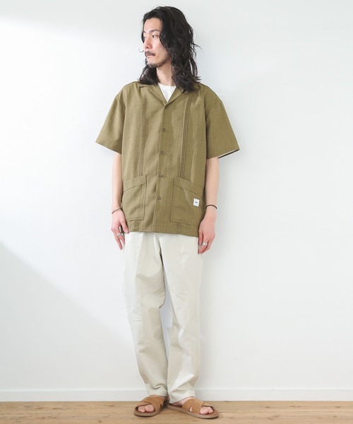 JEMORGAN(ジェーイーモーガン)の「『別注』JEMORGAN×Sonny Label テックリネンキューバシャツ(シャツ/ブラウス・メンズ・ナチュラル/カーキ/ブラック・MEDIUM/LARGE)」の21枚目の写真