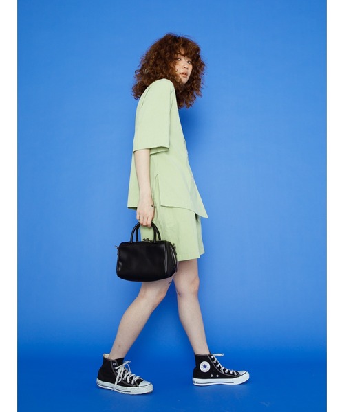 koe（コエ）の「麻見えエンボス半袖ジャケット＊（テーラードジャケット・レディース・ブラック/ブルー/グリーン/アイボリー・M）」の13枚目の写真