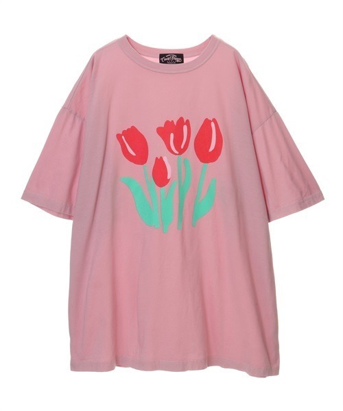 Candy Stripper（キャンディストリッパー）の「CHULIP BIG Tシャツ（Tシャツ/カットソー・レディース・ピンク/グリーン/ブラック・2）」の10枚目の写真