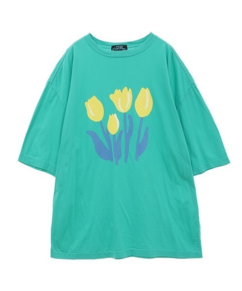 Candy Stripper（キャンディストリッパー）の「CHULIP BIG Tシャツ（Tシャツ/カットソー・レディース・ピンク/グリーン/ブラック・2）」の9枚目の写真