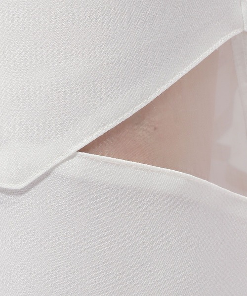 HARE ハレ スリットシアーパンツ ホワイト 05 HARE（ハレ）の「スリットシアーパンツ(HARE)（スラックス）」 - WEAR