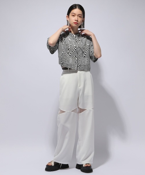 HARE（ハレ）の「スリットシアーパンツ(HARE)（スラックス）」 - WEAR