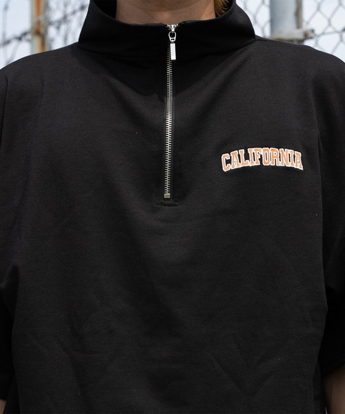 kutir(クティール)の「ロゴ入り半袖ハーフジップ(Tシャツ/カットソー・メンズ・ライトグレー/ブラック/グリーン・MEDIUM/LARGE)」の9枚目の写真