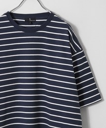 【ZIP FIVE】アソートマルチボーダーオーバーサイズ半袖Tシャツ