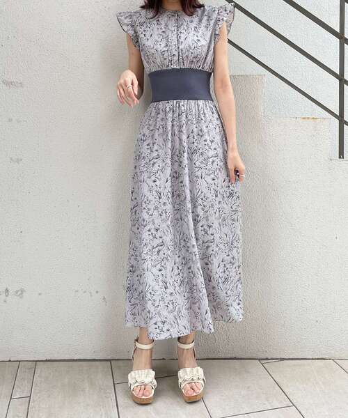 MAJESTIC LEGON（マジェスティックレゴン）の「コルセットデザインフリルワンピース（ワンピース・レディース・グレー系その他/ホワイト系その他2/ピンク系その他2/ピンクベージュ・MEDIUM/SMALL）」の11枚目の写真