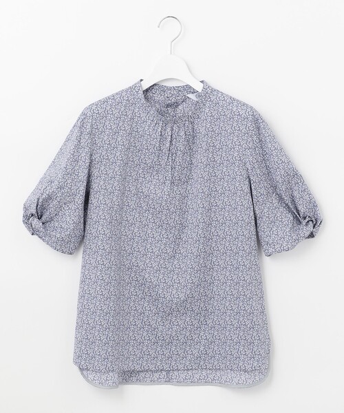 J.PRESS（ジェイプレス）の「【洗える】LIBERTY Pepper&Coward スタンドカラー ブラウス（シャツ/ブラウス・レディース・ベージュ系5/ネイビー系5・T15/T13）」の5枚目の写真