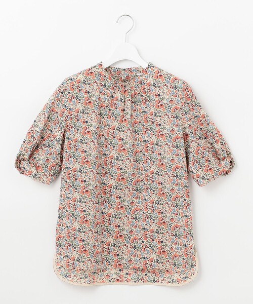 J.PRESS（ジェイプレス）の「【洗える】LIBERTY Pepper&Coward スタンドカラー ブラウス（シャツ/ブラウス・レディース・ベージュ系5/ネイビー系5・T15/T13）」の6枚目の写真