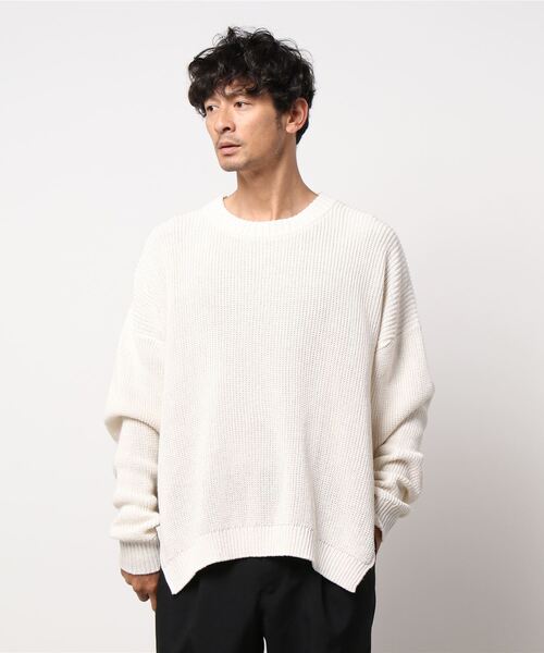markaware(マーカウェア)の「【MARKAWARE / マーカウェア】MOCK NECK PULLOVER KNIT(ニット/セーター・メンズ・アイボリー/ブラック・3)」の7枚目の写真