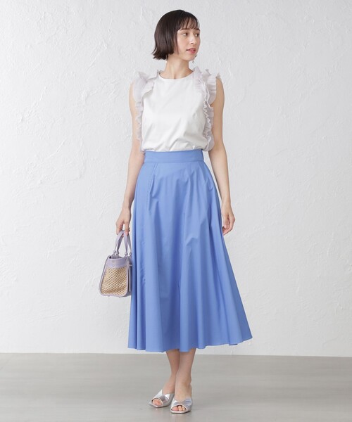 EPOCA THE SHOP（エポカザショップ）の「トリコットオーガンジーカットソー（Tシャツ/カットソー・レディース・オレンジ/グレー系その他/グリーン系その他7・38）」の4枚目の写真