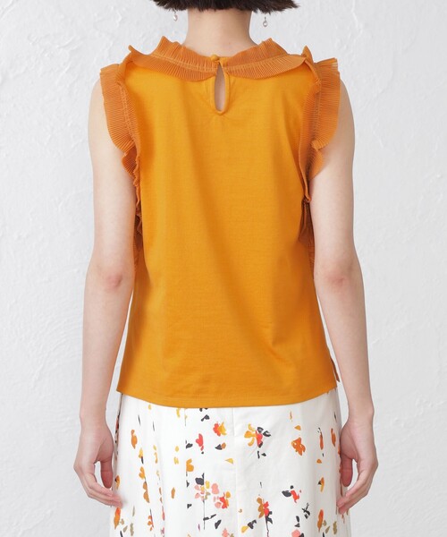 EPOCA THE SHOP（エポカザショップ）の「トリコットオーガンジーカットソー（Tシャツ/カットソー・レディース・オレンジ/グレー系その他/グリーン系その他7・38）」の13枚目の写真