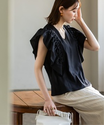 Noble | 《追加》リネンラッフルスリーブブラウス(シャツ/ブラウス)