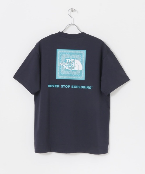 THE NORTH FACE（ザノースフェイス）の「THE NORTH FACE　S/S Bandana Square Logo T-shirts（Tシャツ/カットソー・メンズ・ホワイト/ネイビー・LARGE/X-LARGE）」の4枚目の写真
