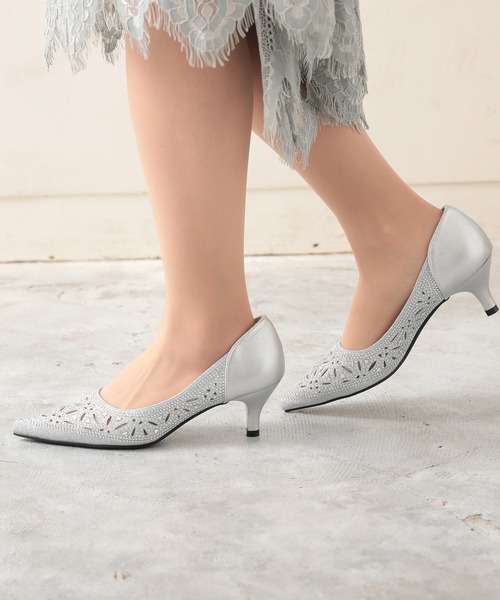 Kana(カナ)の「幾何学柄 グリッター パンプス パーティー 結婚式 お呼ばれ オケージョン(パンプス・レディース・ブラック/ゴールド/ブラック×ブラック/シルバー・23/23.5/22.5/24.5/24)」の12枚目の写真