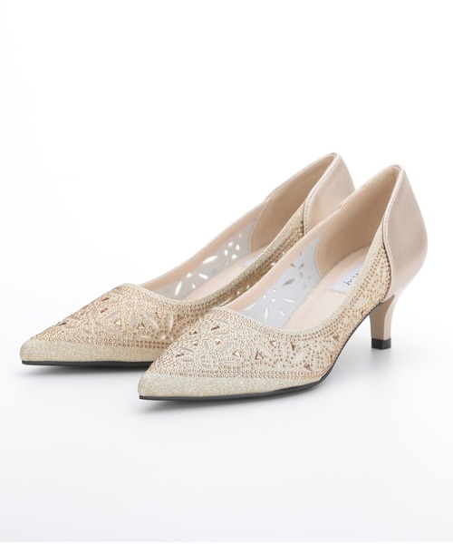 Kana(カナ)の「幾何学柄 グリッター パンプス パーティー 結婚式 お呼ばれ オケージョン(パンプス・レディース・ブラック/ゴールド/ブラック×ブラック/シルバー・23/23.5/22.5/24.5/24)」の20枚目の写真