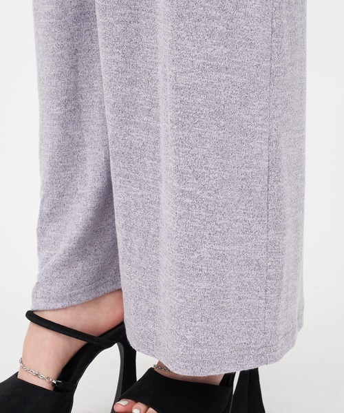 SPIRALGIRL（スパイラルガール）の「メランジキャミオールインワン（つなぎ/オールインワン・レディース・ブラック/ベージュ/パープル・FREE）」の17枚目の写真