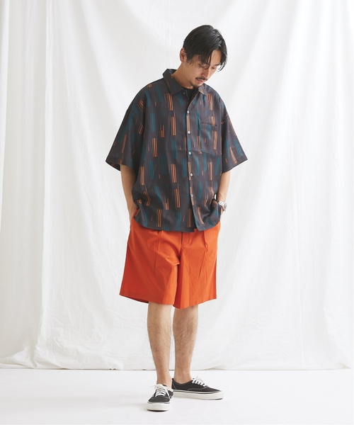 JOURNAL STANDARD ジオメパターン ワイドシルエット シャツ　総柄 追加》【GEOM PATTERN/ジオメパターン】ワイドシルエット 柄