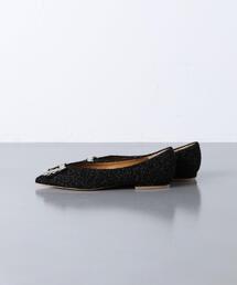 【別注】＜PIPPICHIC＞ANNA V LAME フラットシューズ Pippichic（ピッピシック）の「＜PIPPICHIC＞ANNA V ラメ