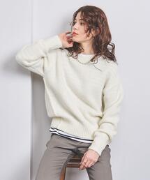 フラッフィー クルーネック ニット