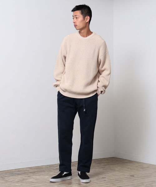 BEAMS（ビームス）の「BEAMS / 5ゲージ ルーズ ワッフルニット（ニット/セーター・メンズ・ブラック/サンドベージュ・L/XL/M/S）」の8枚目の写真