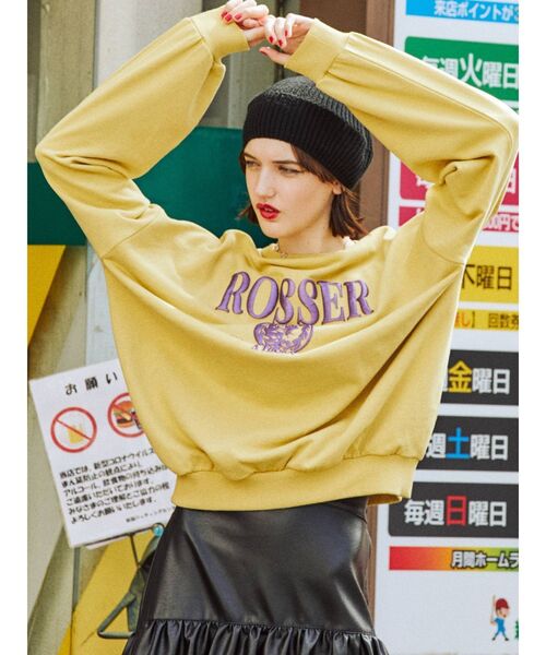 jouetie（ジュエティ）の「メタリックロゴプルオーバー（スウェット・レディース・イエロー/ブルー/グレー/ブラック・MEDIUM）」の8枚目の写真