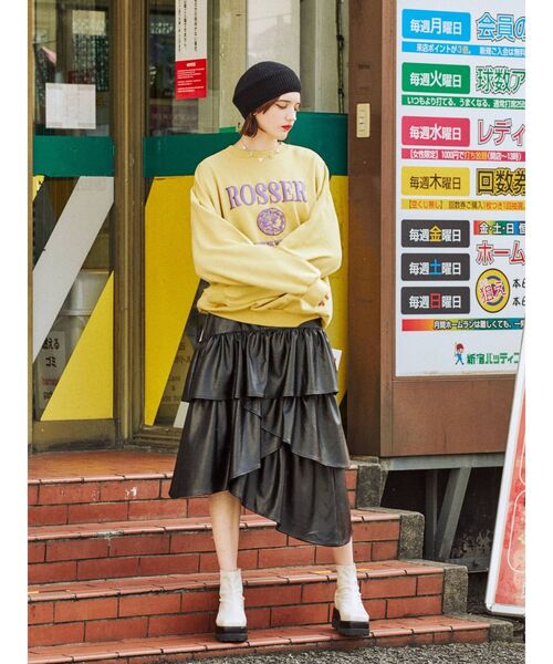 jouetie（ジュエティ）の「メタリックロゴプルオーバー（スウェット・レディース・イエロー/ブルー/グレー/ブラック・MEDIUM）」の10枚目の写真