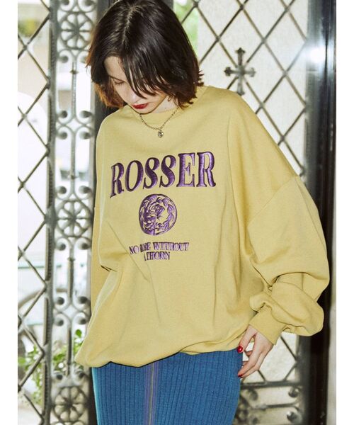 jouetie（ジュエティ）の「メタリックロゴプルオーバー（スウェット・レディース・イエロー/ブルー/グレー/ブラック・MEDIUM）」の13枚目の写真