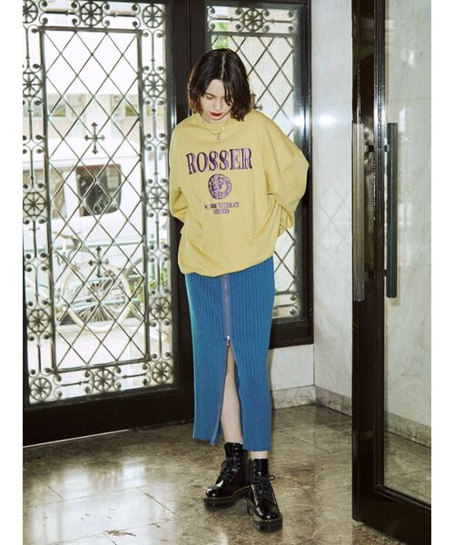 jouetie（ジュエティ）の「メタリックロゴプルオーバー（スウェット・レディース・イエロー/ブルー/グレー/ブラック・MEDIUM）」の15枚目の写真