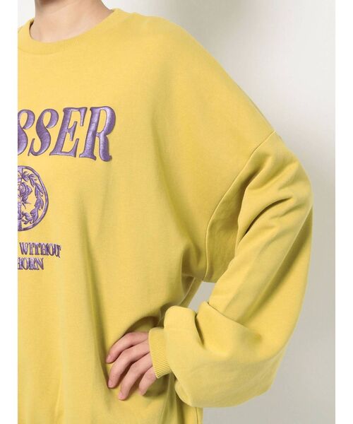 jouetie（ジュエティ）の「メタリックロゴプルオーバー（スウェット・レディース・イエロー/ブルー/グレー/ブラック・MEDIUM）」の22枚目の写真