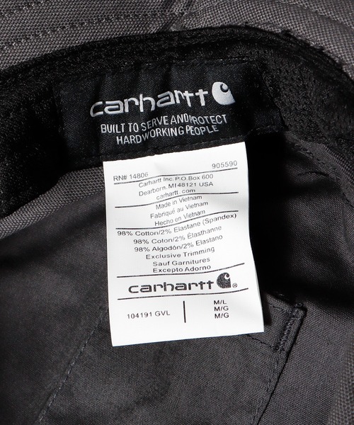 Carhartt（カーハート）の「Carhartt /カーハート RUGGED FLEX CANVAS BOONIE HAT サファリハット（ハット・メンズ・ベージュ/チャコールグレー・M/L/L/XL）」の9枚目の写真