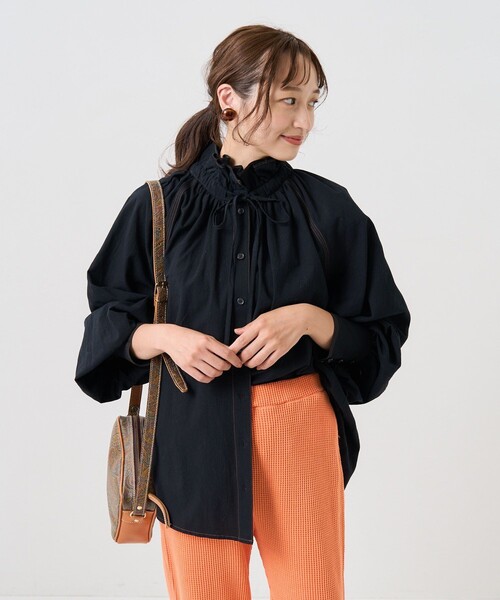 FREAK'S STORE（フリークスストア）の「配色ステッチハイネックフリル