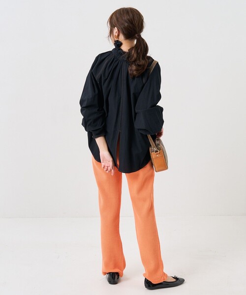 ⭐︎himalaya⭐︎ 45R お花　アップリケオーバーブラウス ⭐︎himalaya様専用⭐︎ 45R お花 アップリケオーバーブラウス