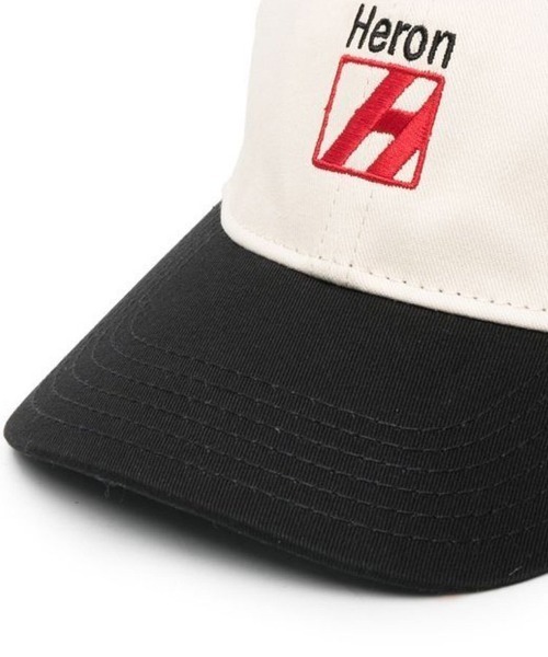 HERON PRESTON（ヘロンプレストン）の「【HERON PRESTON】HERON LOGO HAT（キャップ・メンズ・ホワイト×レッド・FREE）」の2枚目の写真