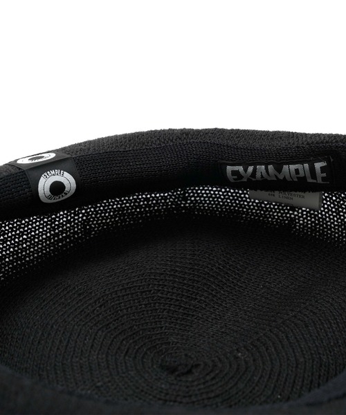 EXAMPLE(エグザンプル)の「EXAMPLE LINEN BERET(ハンチング/ベレー帽・メンズ・ブラック/グレー・ONE SIZE)」の4枚目の写真