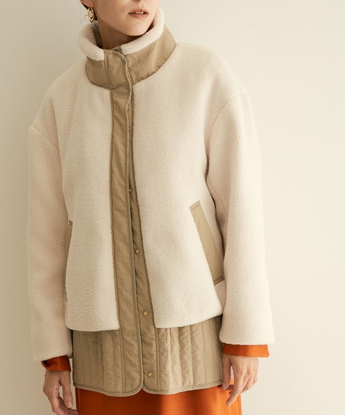 【WEB限定】ヴィンテージタンブラーボアブルゾン