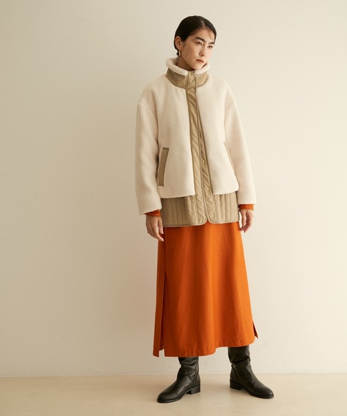 【WEB限定】ヴィンテージタンブラーボアブルゾン