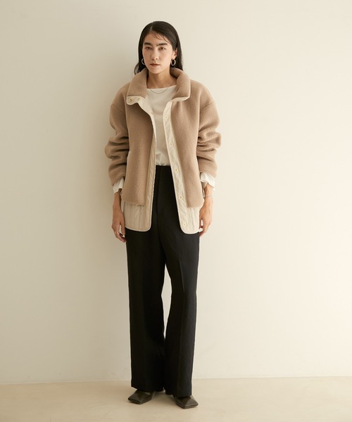 【WEB限定】ヴィンテージタンブラーボアブルゾン