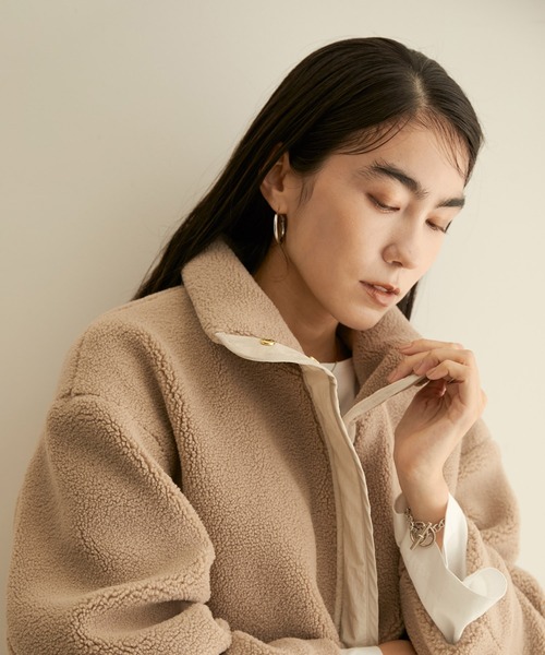 【WEB限定】ヴィンテージタンブラーボアブルゾン