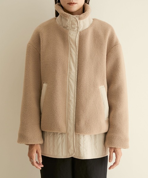 【WEB限定】ヴィンテージタンブラーボアブルゾン