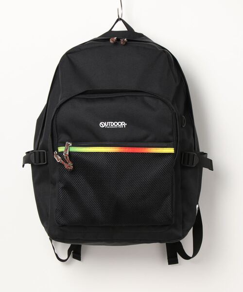 OUTDOOR PRODUCTS(アウトドアプロダクツ)の「オーバルデイパック バックパック 約30L(バックパック/リュック・メンズ・ホワイト/ブラック/スミクロ・FREE)」の3枚目の写真